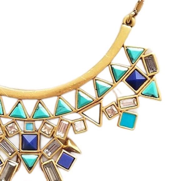 stella & dot ~ mosaic stone tile necklace retired ~ matching items separate - Picture 5 of 8